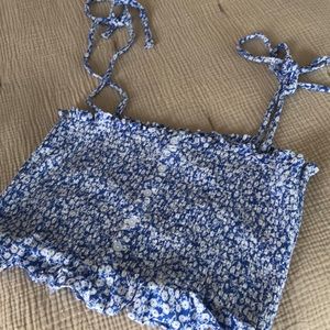 Lost and wonder smocked crop top
